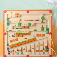 Laberinto Didáctico Magnético de madera Montessori Mario Bros para desarrollar la motricidad fina