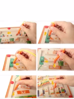 Laberinto Didáctico Magnético de madera Montessori Mario Bros para desarrollar la motricidad fina