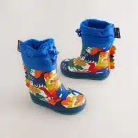botas de agua dinosaurios azules para niños