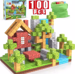 Bloques magnéticos estilo Minecraft 100 unidades para niños