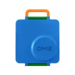 OmieBox lonchera térmica color azul y verde con termo integrado en La Mirilla Kids Perú