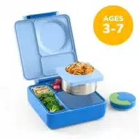 OmieBox lonchera térmica color celeste y azul para niños en La Mirilla Kids