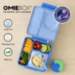 OmieBox lonchera térmica color celeste y azul para niños en La Mirilla Kids