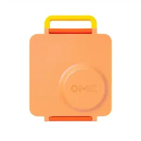 OmieBox lonchera térmica color melón y anaranjado con termo integrado en La Mirilla Kids Perú