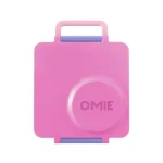 OmieBox lonchera térmica color rosado y morado con termo incorporado en La Mirilla Kids Perú