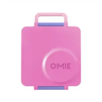 OmieBox lonchera térmica color rosado y morado con termo incorporado en La Mirilla Kids Perú