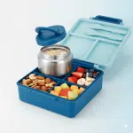 Lunch box con termo azul para niños libre de BPA La Mirilla Kids