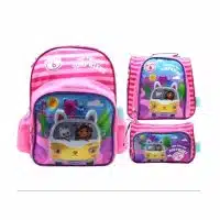 Set de mochila Gabby’s Dollhouse original con diseño de viaje y gatitos