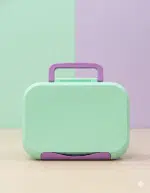 Bento box antiderrame verde con compartimentos amplios para niños La Mirilla Kids