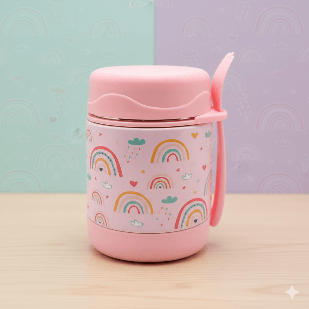 termo-comida-arcoiris-la-mirilla-kids Termo de Comida 325 ml Arcoíris para Niños | La Mirilla Kids - Imagen 1
