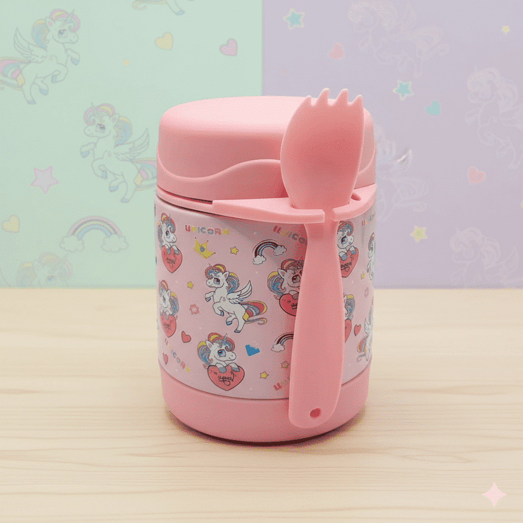 termo-comida-unicornio-la-mirilla-kids Termo de Comida 325 ml Unicornio para Niños | La Mirilla Kids - Imagen 1