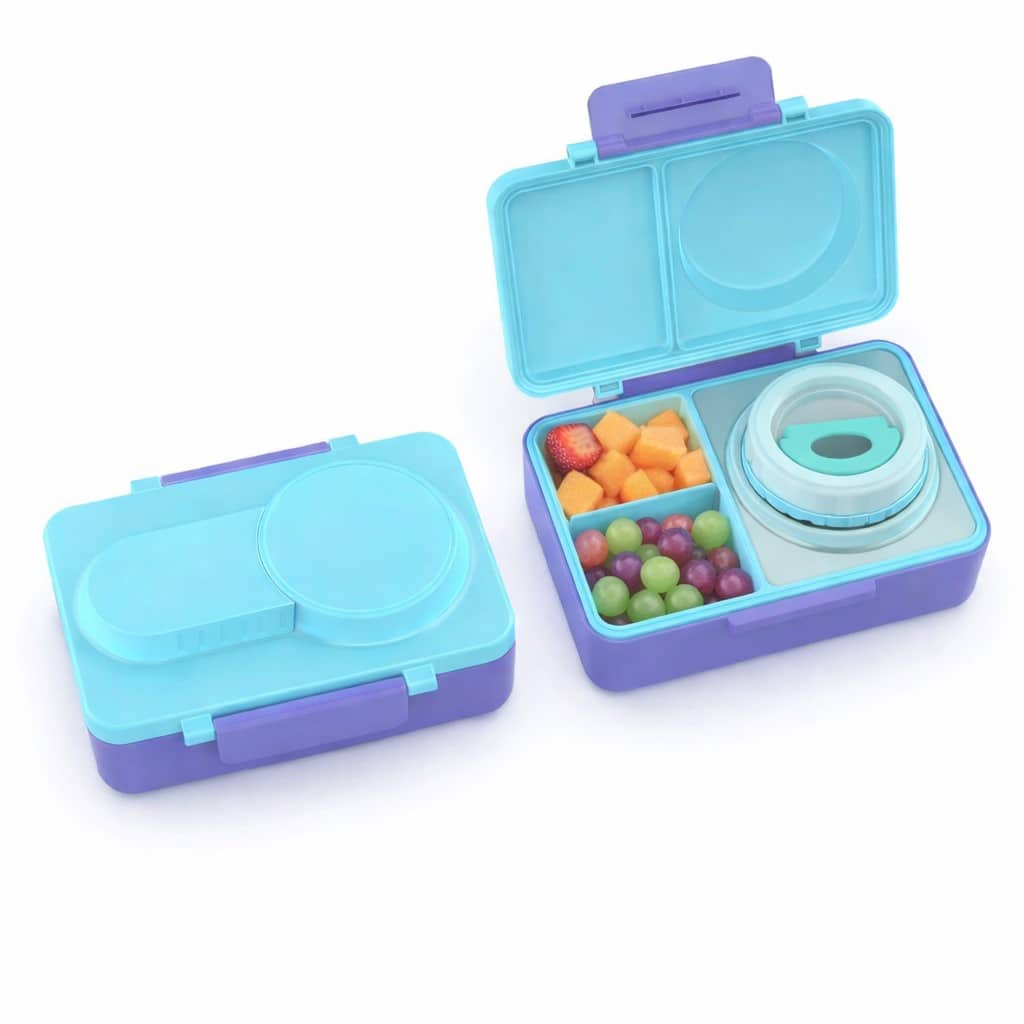 lonchera con termo de comida para niños celeste (3) lonchera tipo omiebox up con acero 304